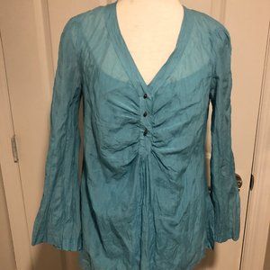 Calvin Klein Flowy Blue Shirt